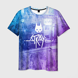 Мужская футболка Stray: Neon Logo