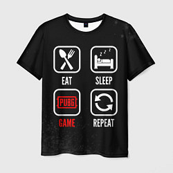 Мужская футболка Eat, Sleep, PUBG, Repeat