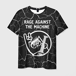 Мужская футболка Rage Against The Machine КОТ Трещины