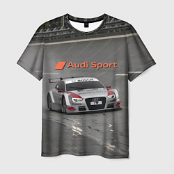 Мужская футболка Audi Sport Racing Team Short Track Car Racing Авто