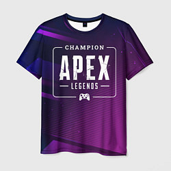 Мужская футболка Apex Legends Gaming Champion: рамка с лого и джойс