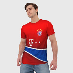 Футболка мужская Bayern munchen sport, цвет: 3D-принт — фото 2