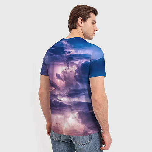 Мужская футболка Stormy sky / 3D-принт – фото 4