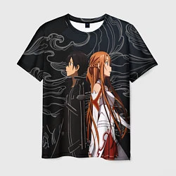 Мужская футболка Кирито и Асуна - Sword Art Online