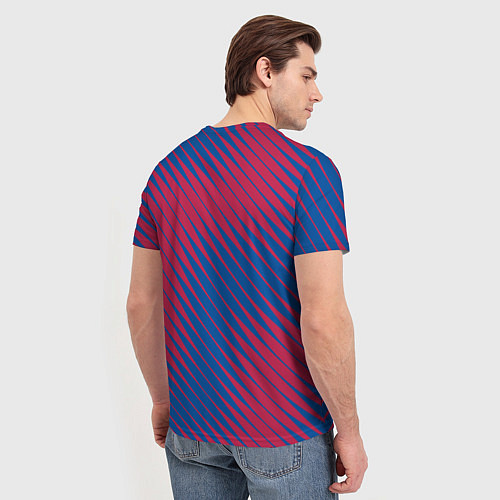 Мужская футболка Fc barcelona барселона fc абстракция / 3D-принт – фото 4