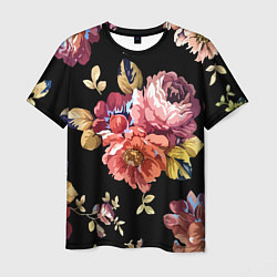 Мужская футболка Розы в летней ночи Fashion trend