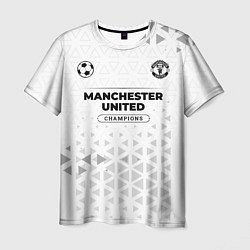 Футболка мужская Manchester United Champions Униформа, цвет: 3D-принт