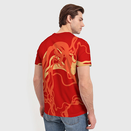Мужская футболка Огненные лисы / 3D-принт – фото 4