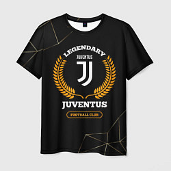 Футболка мужская Лого Juventus и надпись Legendary Football Club на, цвет: 3D-принт