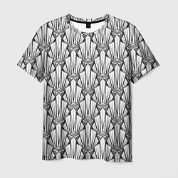 Мужская футболка Современный геометрический узор светлый фон