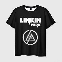 Футболка мужская Linkin Park логотип и надпись, цвет: 3D-принт