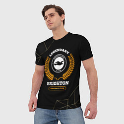 Футболка мужская Лого Brighton и надпись Legendary Football Club на, цвет: 3D-принт — фото 2