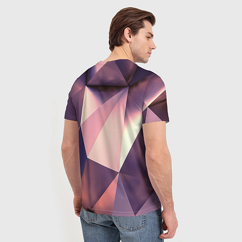 Мужская футболка Кристальная мозаика / 3D-принт – фото 4