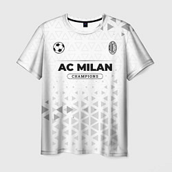 Футболка мужская AC Milan Champions Униформа, цвет: 3D-принт