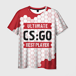 Мужская футболка CS:GO: красные таблички Best Player и Ultimate