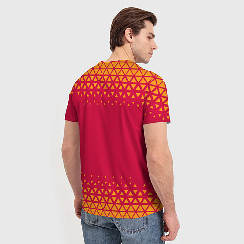 Мужская футболка Рома roma абстракция / 3D-принт – фото 4