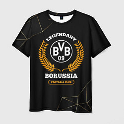 Мужская футболка Лого Borussia и надпись Legendary Football Club на