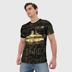 Футболка мужская T-90M Владимир, цвет: 3D-принт — фото 2
