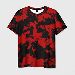 Мужская футболка Черно-красная абстракция