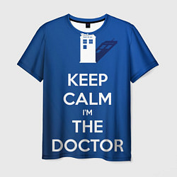 Мужская футболка Keep calm Im the Doctor