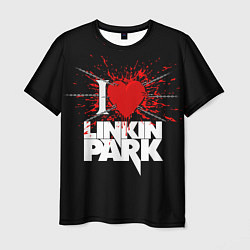Футболка мужская Linkin Park Сердце, цвет: 3D-принт