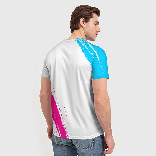 Мужская футболка PSG Neon Gradient / 3D-принт – фото 4