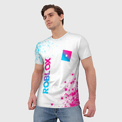 Футболка мужская Roblox Neon Gradient FS, цвет: 3D-принт — фото 2