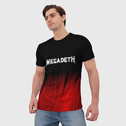 Футболка мужская Megadeth Red Plasma, цвет: 3D-принт — фото 2