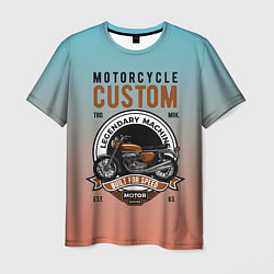 Мужская футболка Кастомный мотоцикл
