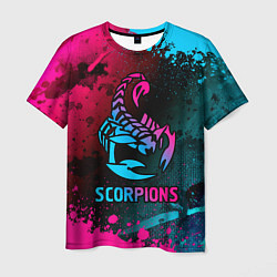 Мужская футболка Scorpions Neon Gradient