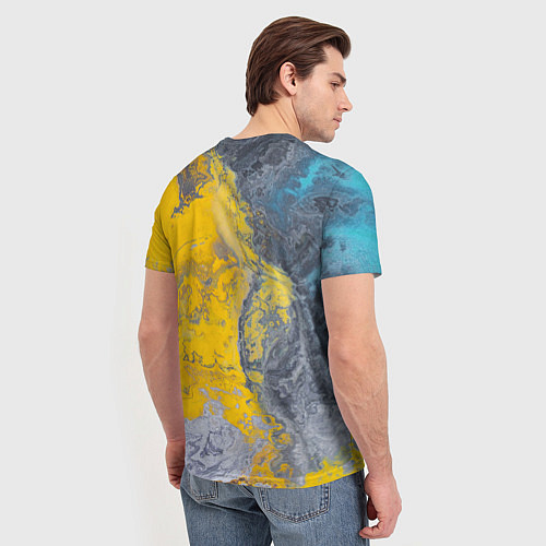 Мужская футболка Извержение Красок / 3D-принт – фото 4