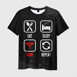 Мужская футболка Eat, Sleep, The Last Of Us, Repeat