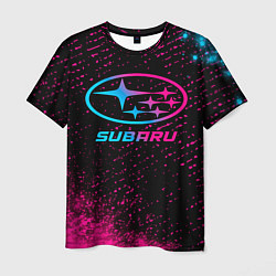 Мужская футболка Subaru Neon Gradient FS