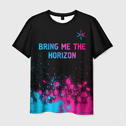 Мужская футболка Bring Me the Horizon Neon Gradient