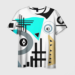 Мужская футболка Абстрактный современный дизайн