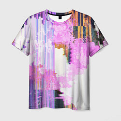 Мужская футболка Glitch art Fashion trend