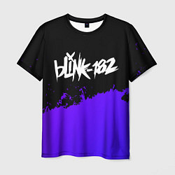Футболка мужская Blink 182 Purple Grunge, цвет: 3D-принт