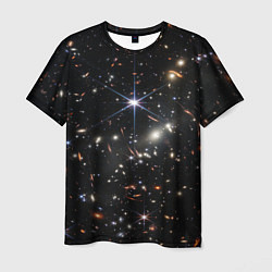 Мужская футболка Новое изображение ранней вселенной от Джеймса Уэбб