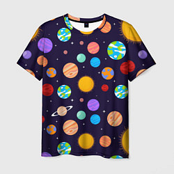 Мужская футболка Солнечная Система Планет