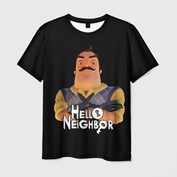 Мужская футболка Привет сосед Hello Neighbor