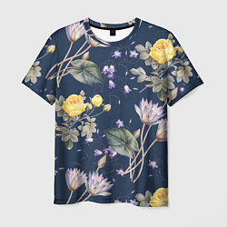Мужская футболка Цветы Летняя Мечта
