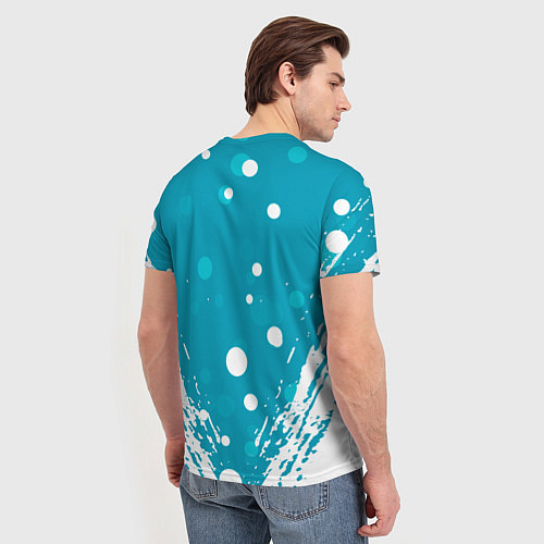 Мужская футболка Южный Парк - на голубом фоне / 3D-принт – фото 4