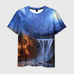 Мужская футболка Огонь, гроза и вода