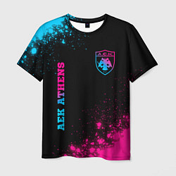 Мужская футболка AEK Athens - Neon Gradient