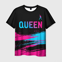 Мужская футболка Queen Neon Gradient