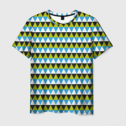 Мужская футболка Геометрические треугольники