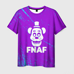 Мужская футболка Пять ночей с фредди - неон