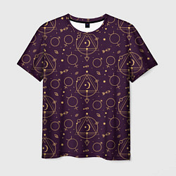 Мужская футболка Эзотерическая символика - знаки алхимии
