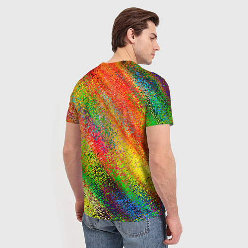 Мужская футболка Rainbow inclusions / 3D-принт – фото 4