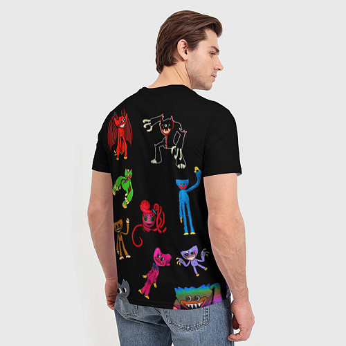 Мужская футболка Разноцветные Хагги Вагги / 3D-принт – фото 4